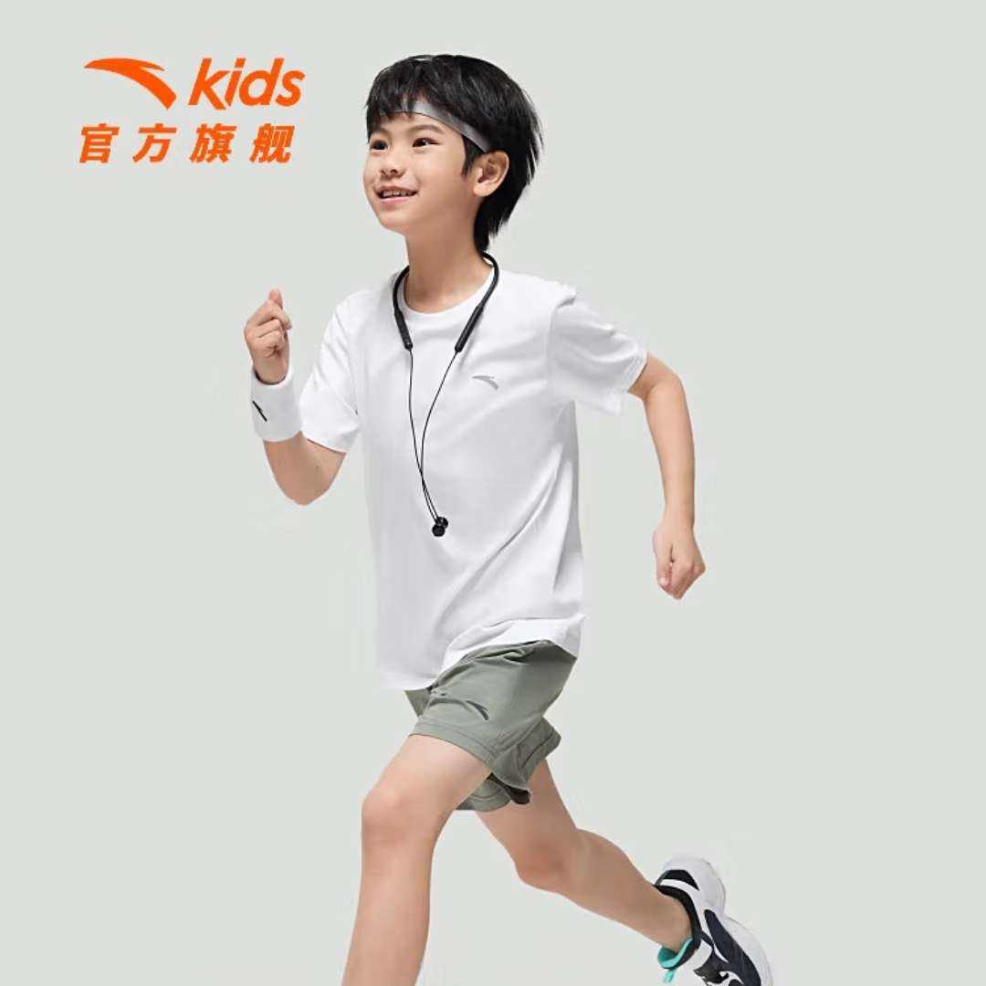 安踏 ANTA 儿童 短袖T恤 男女童多色可选