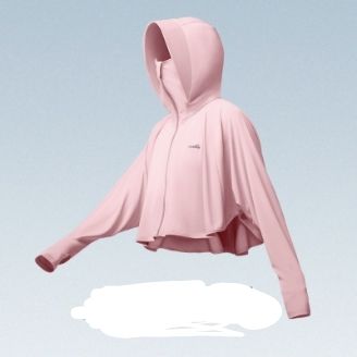OhSunny短款防晒衣女时尚披肩护脸款