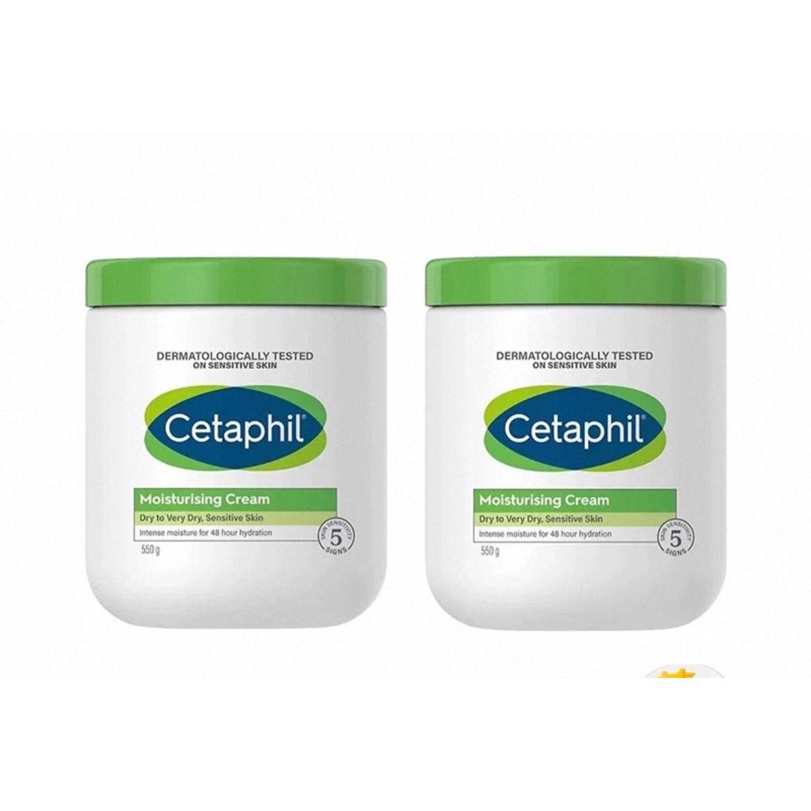 Cetaphil丝塔芙大白罐550g*2不含舒润保湿霜母婴婴幼儿用