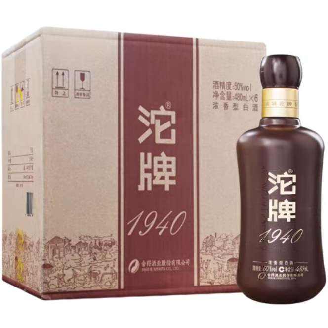 再降价、20点、沱牌酒1940建厂纪念酒整箱装480ml*6瓶（买一赠一）