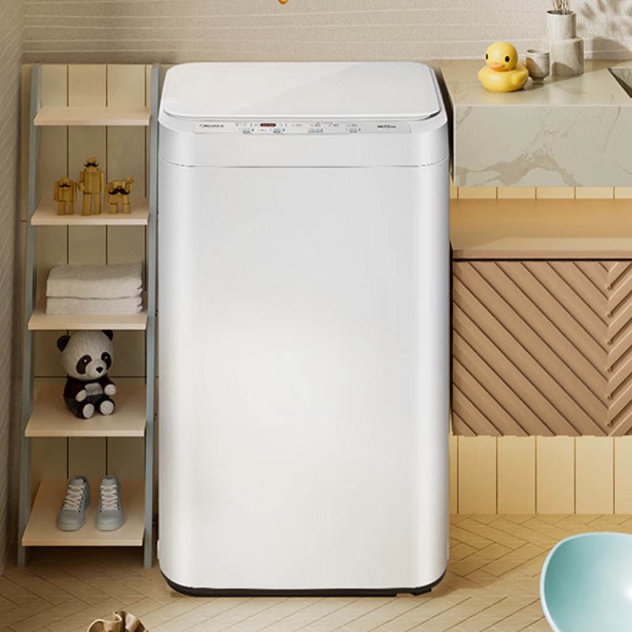 美的（Midea）迷你洗衣机 MB30VH21E 3KG婴儿小型儿童内衣洗衣机 全自动波轮