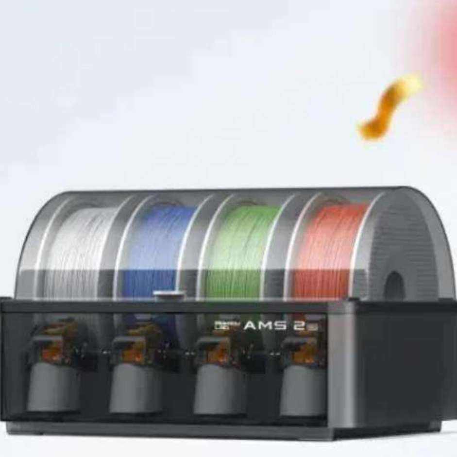 拓竹AMS 2 Pro 3D打印机自动供料系统家用智能多色多材料升级烘干新品 AMS 2 Pro