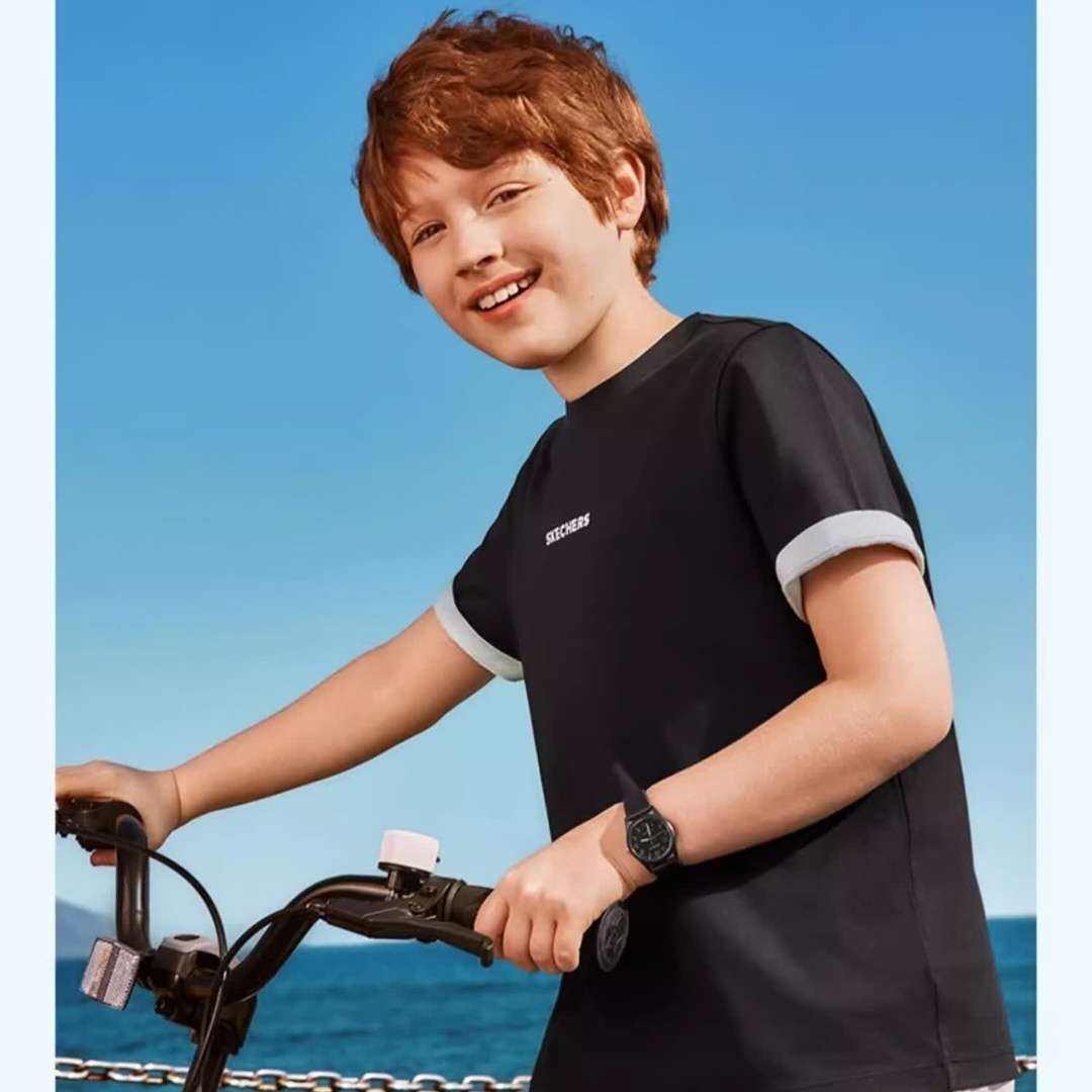 plus会员：斯凯奇 男女儿童纯棉T恤