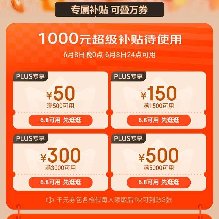 618첹80㡢 618PLUS ǧԪŻȯȶʱȡ