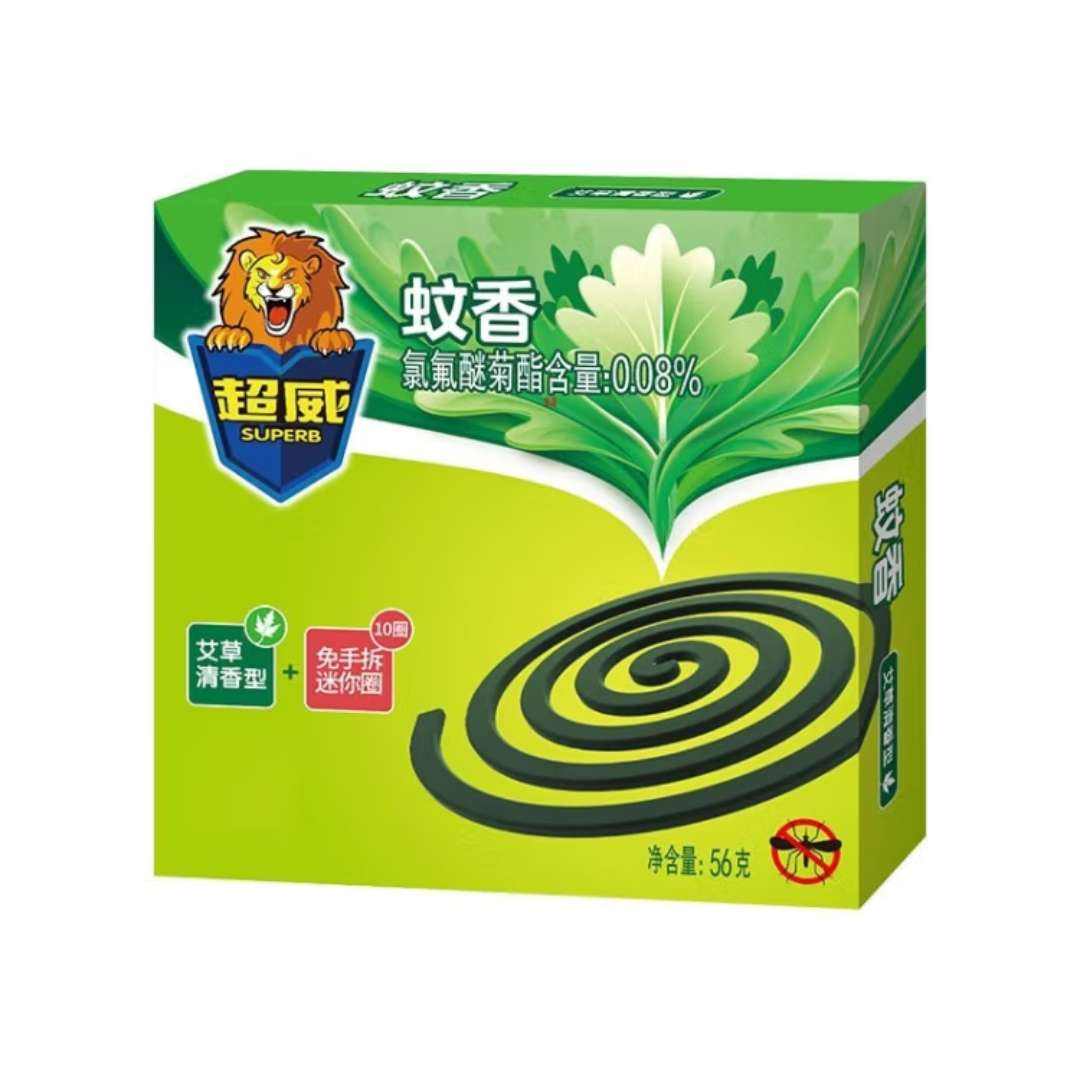 超威（SUPERB) 蚊香盘艾草清香型 10圈 1盒