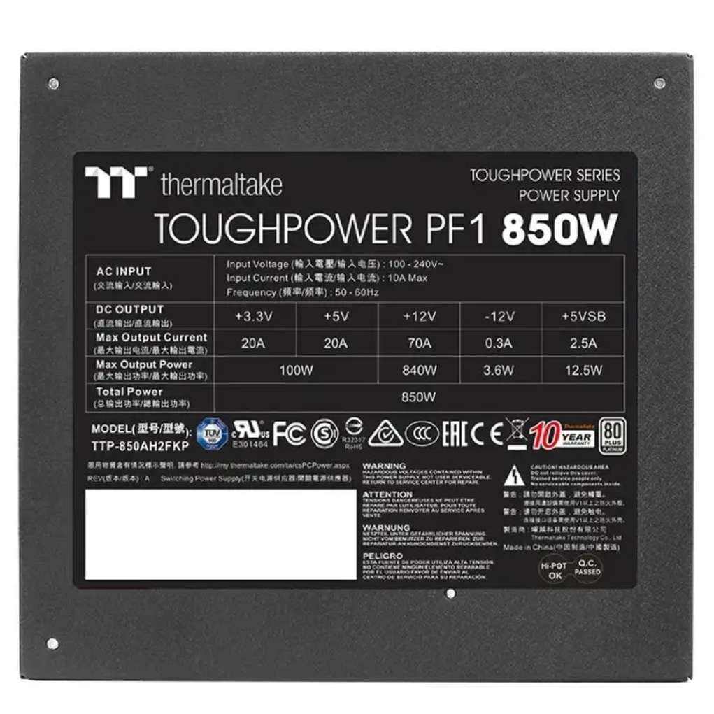 ThermaltakeTtPF1 ׽ Դ 850W449.1Ԫ