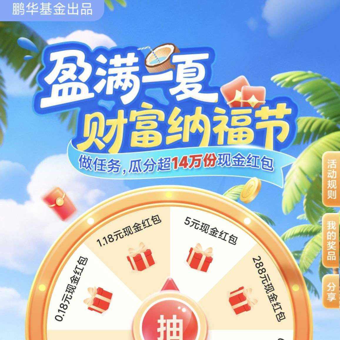 �������� ӯ��һ�ġ��Ƹ��ɸ��� �ֽ��� �������齱 ���288Ԫ ������0.18Ԫ~288Ԫ�ֽ����������ֵ����д��