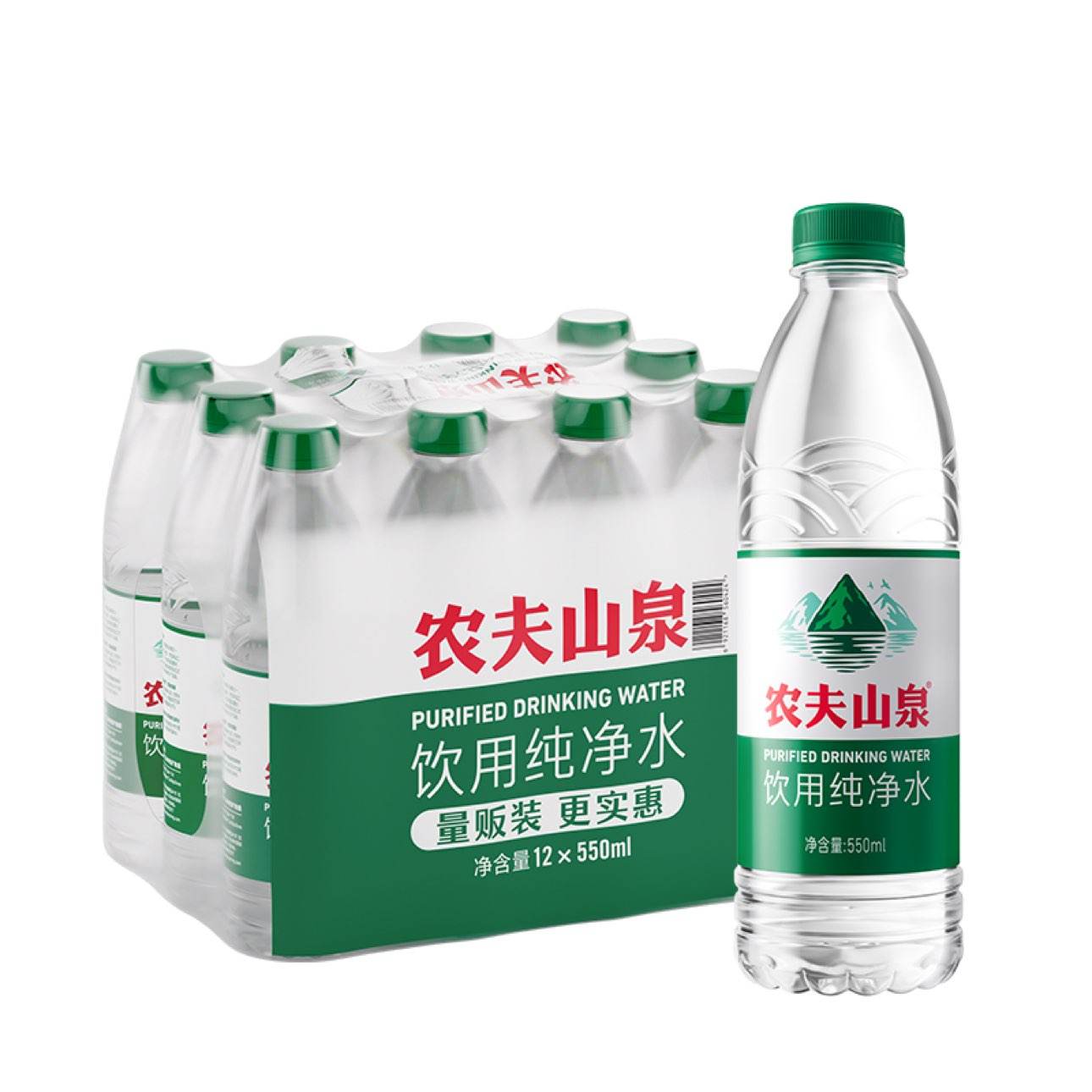 ũ��ɽȪ���ô���ˮ�ܰ�550ml*12ƿ2�� ����ˮ�ǿ�Ȫˮ��װ��� 15.99Ԫ