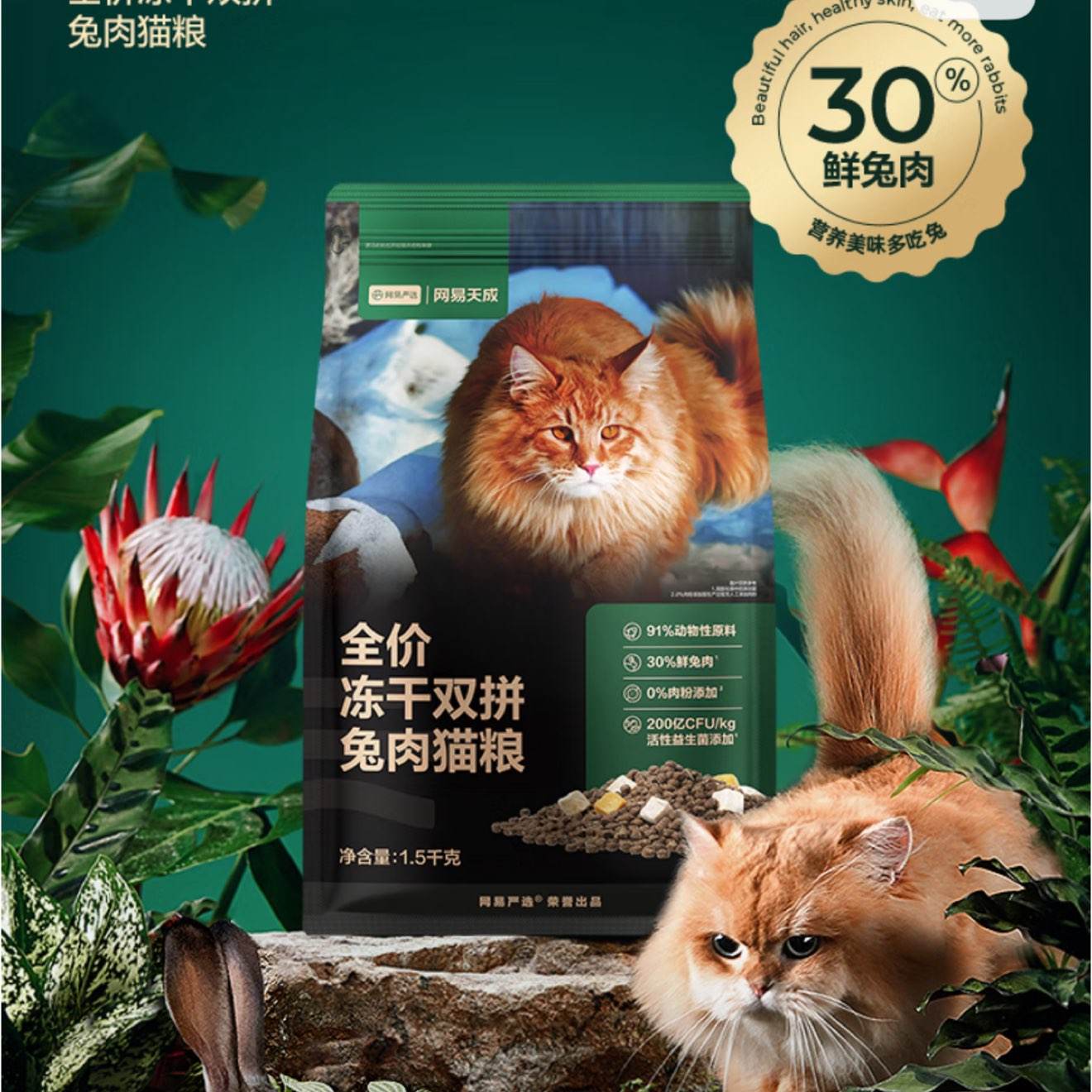 ������ѡ ȫ�۶���˫ƴ����è�� ��ë������ 500g*1�� 9.9Ԫ