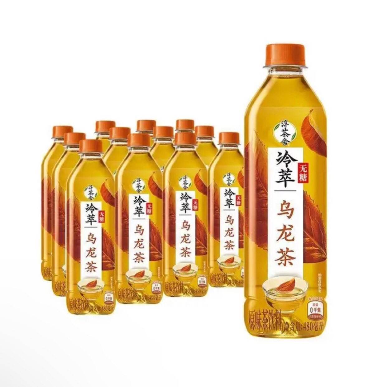 再降价、临期：淳茶舍 无糖冷萃乌龙茶饮480ml*12瓶 16.9元