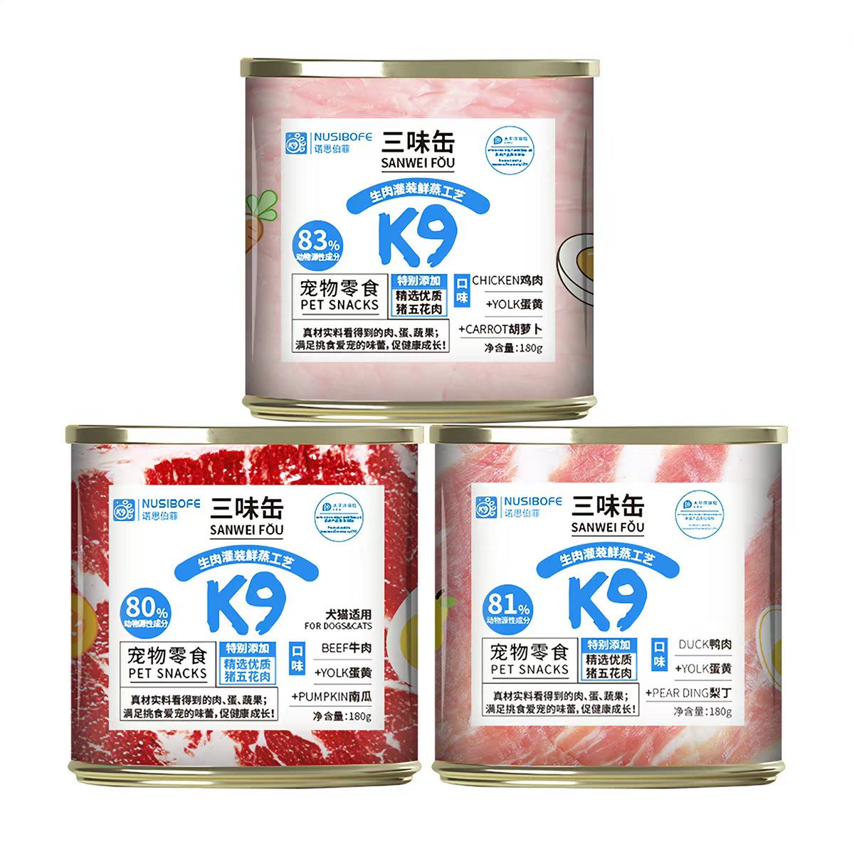 K9 ��ζ�è��ʳ�� 180g��3�� U������ 9.9Ԫ