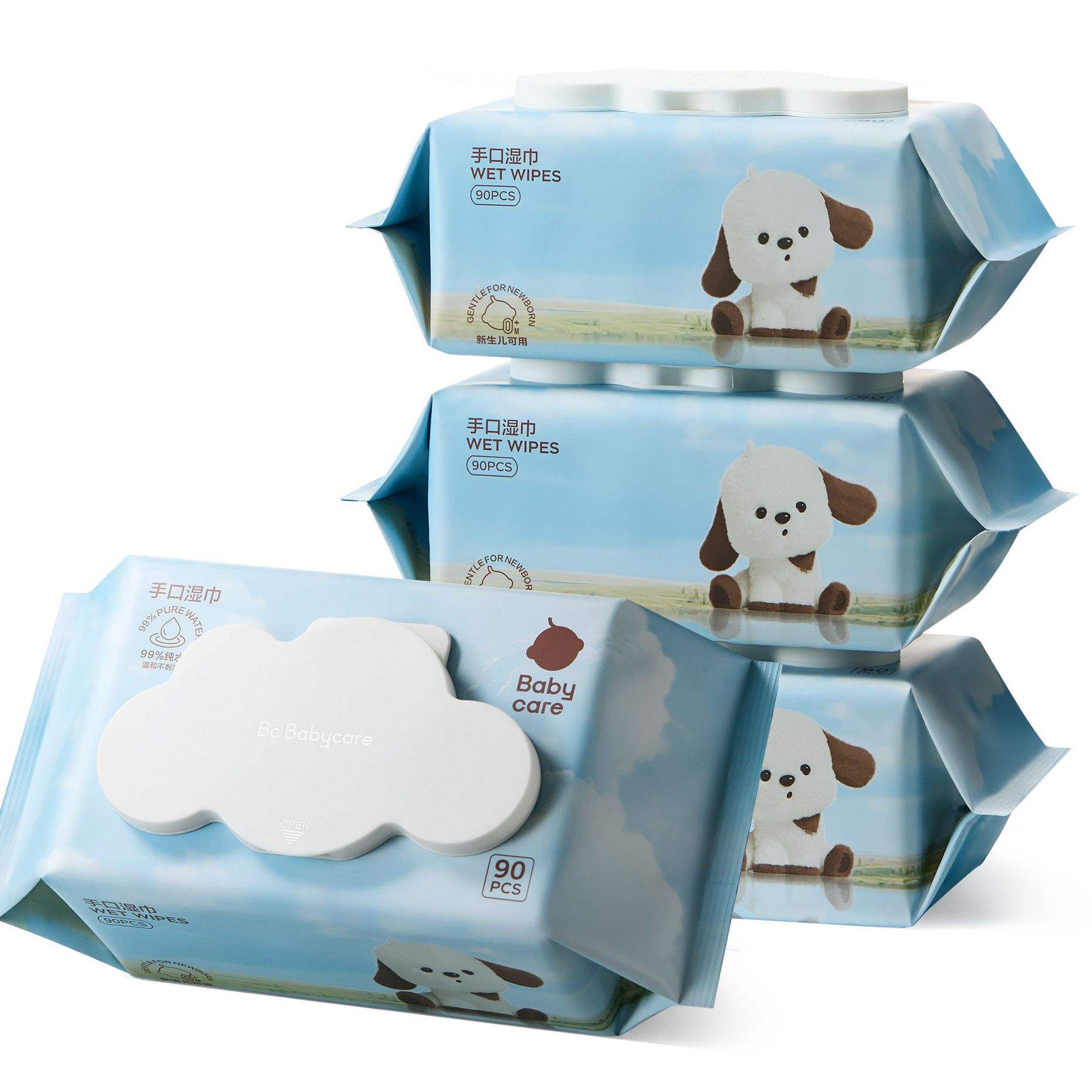 Babycare 90��4����ֿ�ʪ�� Ӥ�׶��Ӻ�ʪ�� ����ѧ������ʪ�� 16.9Ԫ�����ڲ����ӱ�����