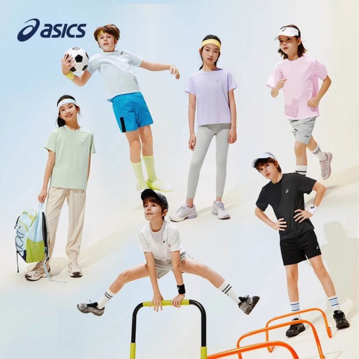 ��ɪʿ��asics����ͯ26���ļ��¿���ʪ�ٸ��˶�Բ���ᱡ͸��T������Ů�������ɫ��ѡ�� 49Ԫ����Ů�������ɫ��ѡ��