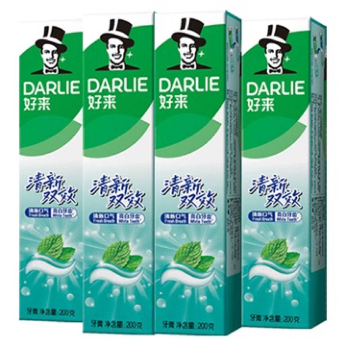 DARLIE���� ���� ����˫Ч 200g*4֧��װ 19.36Ԫ(����ȯ)