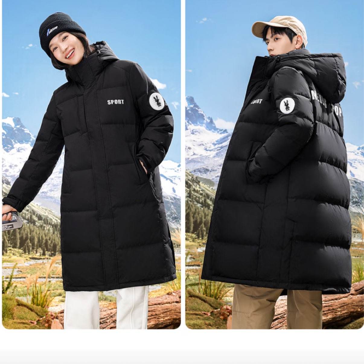 ѼѼ��YAYA�������ϥ���޷���Ůͬ��2024�궬���¿�ʱ����ñ������ů�Ӻ����� ��ɫ M ����110-120�� 219Ԫ