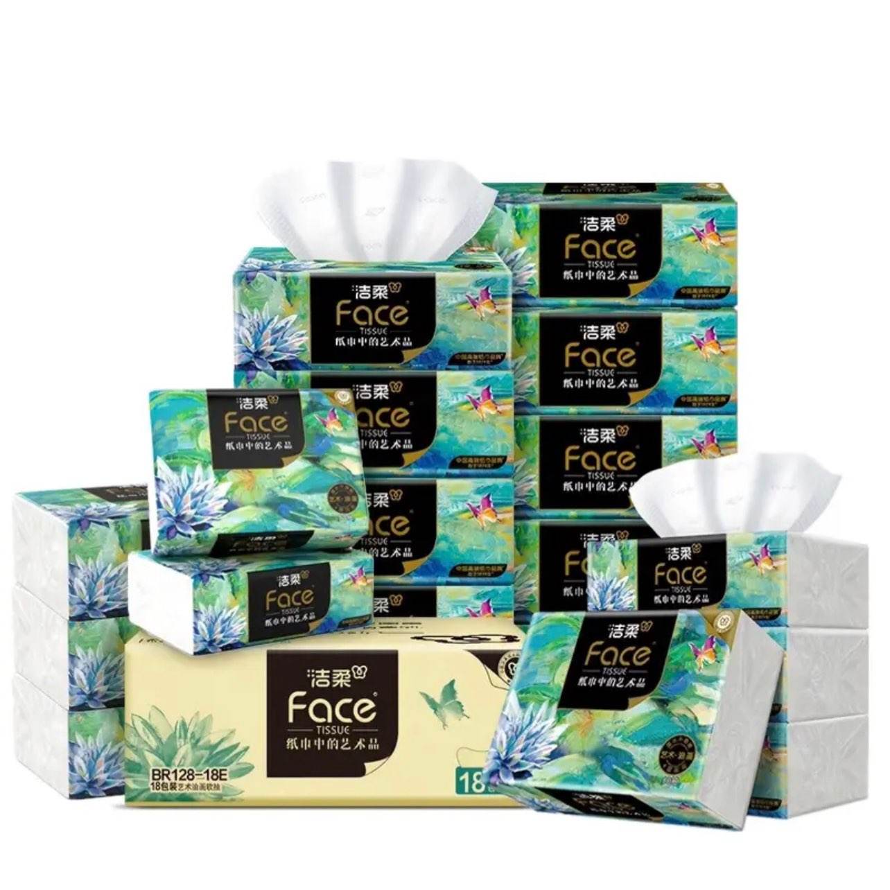 ���� ��ֽFace�߶��ͻ�ֽ�� 4��80��*18�� ����װ 89.06Ԫ(����ȯ����29.69Ԫ/��)