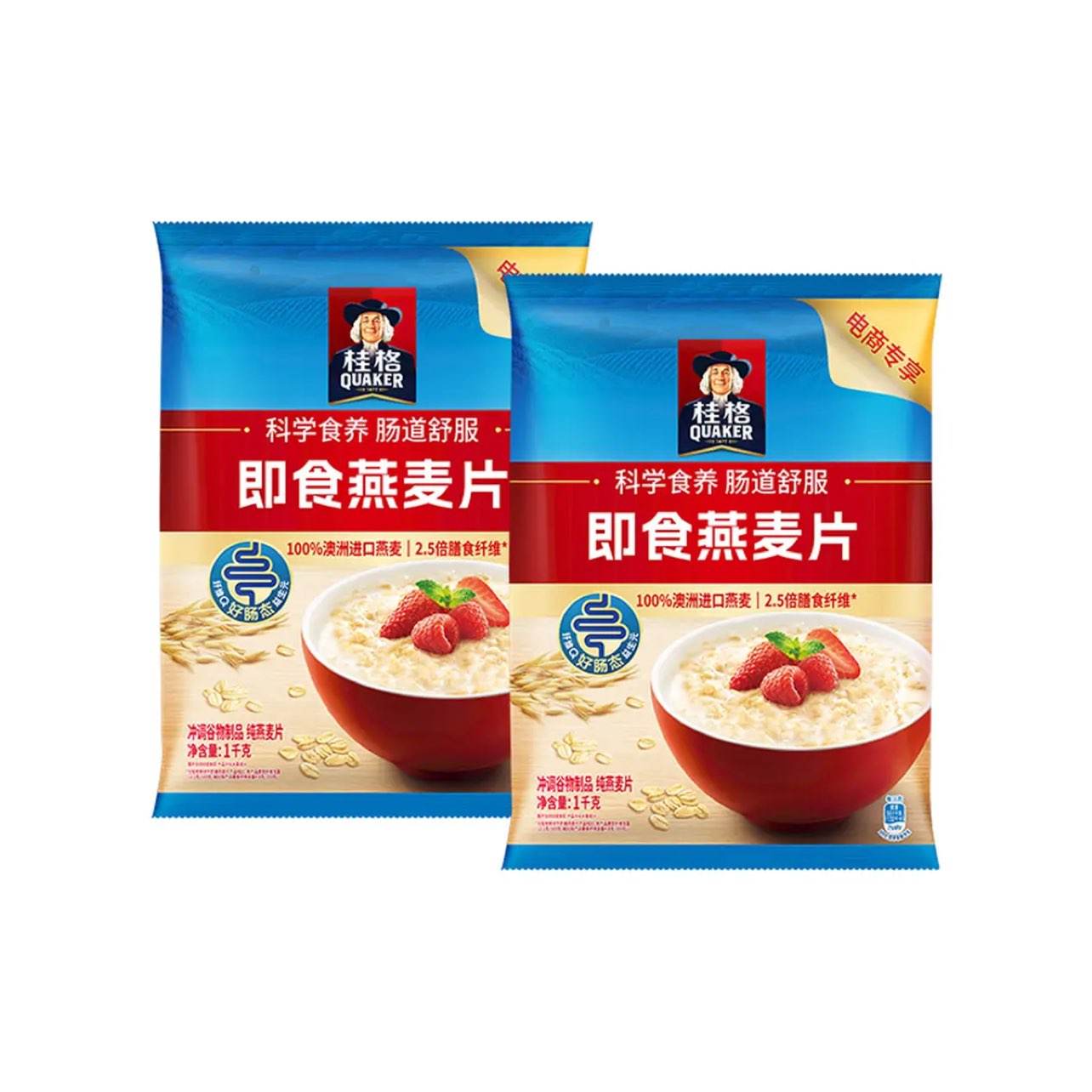 QUAKER ���ʳ��������Ƭ 1000g*2�� Ӫ����ʳ��� 22.9Ԫ