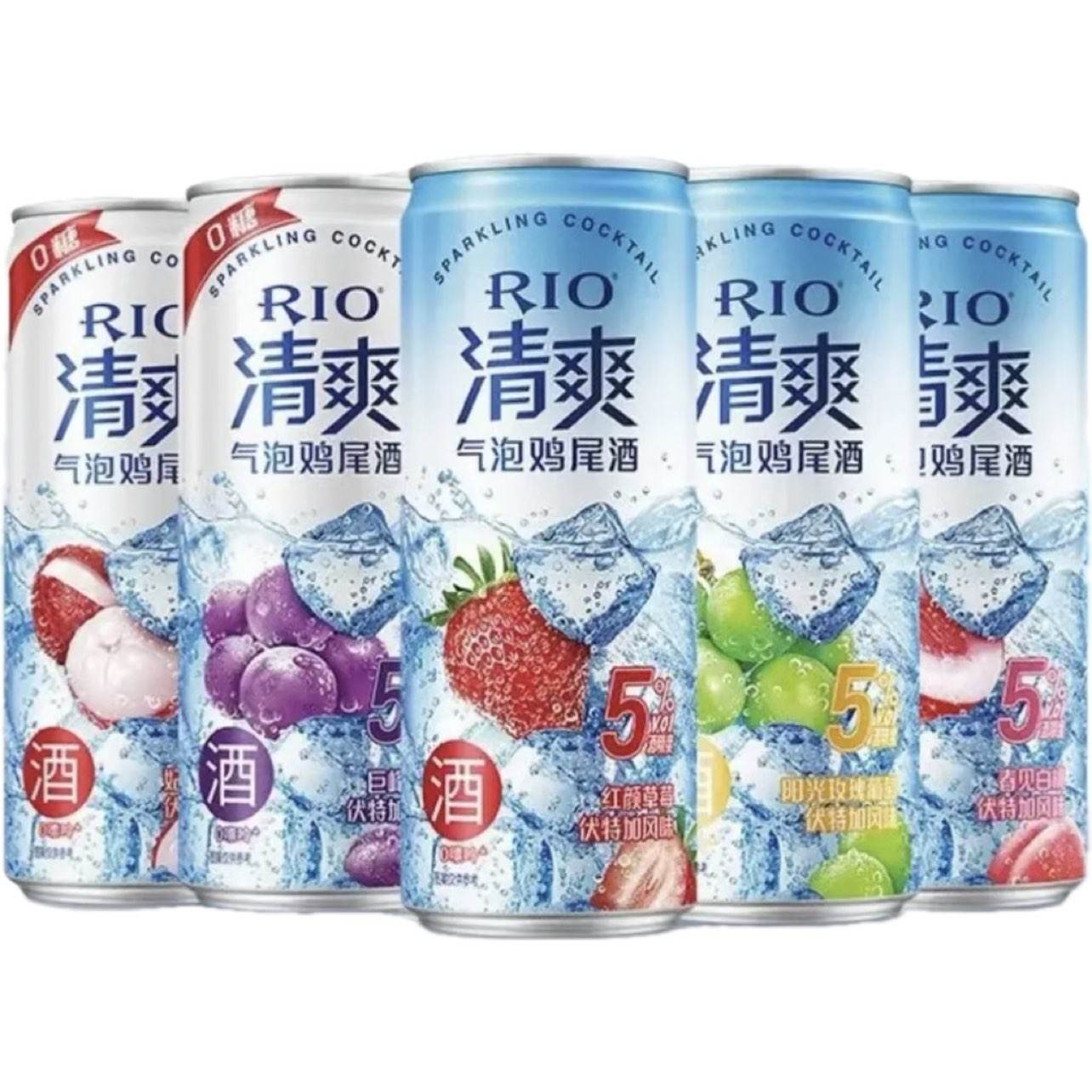 ��� RIO Ԥ����β�� ��ˬϵ�� 330ml*5�� �����ζ 22.9Ԫ