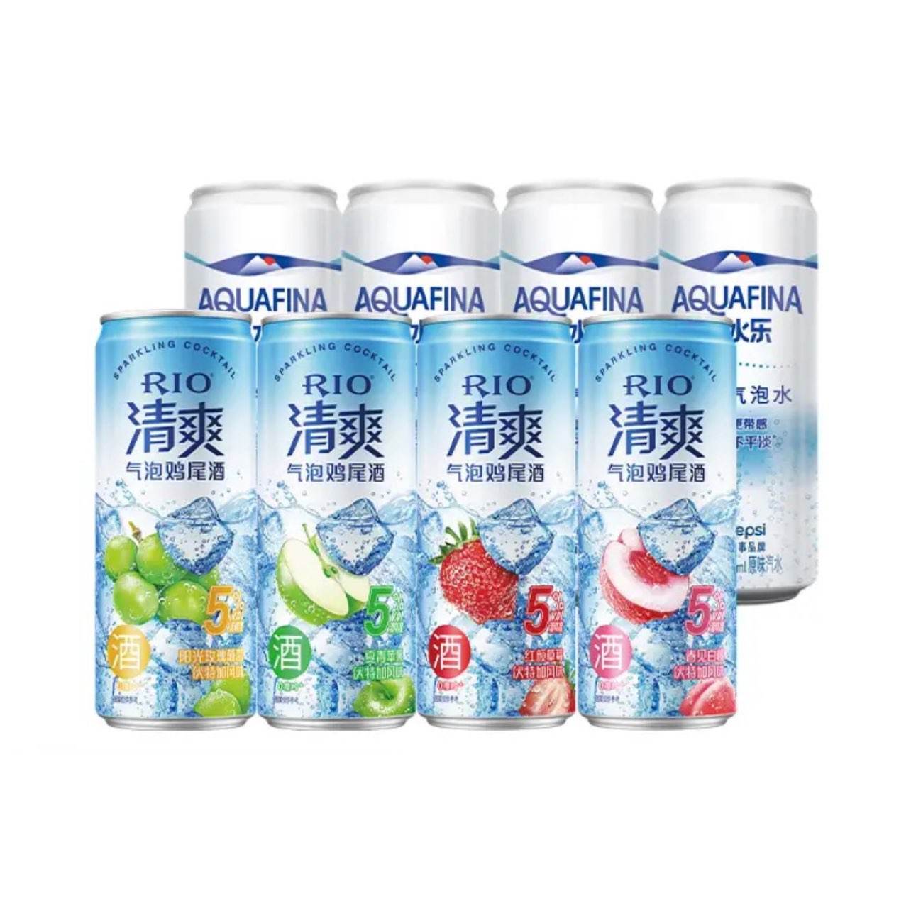 ��� RIO Ԥ����β�� 330ml*4�� ����ˮ330ml*4�� �����ζ 29.9Ԫ