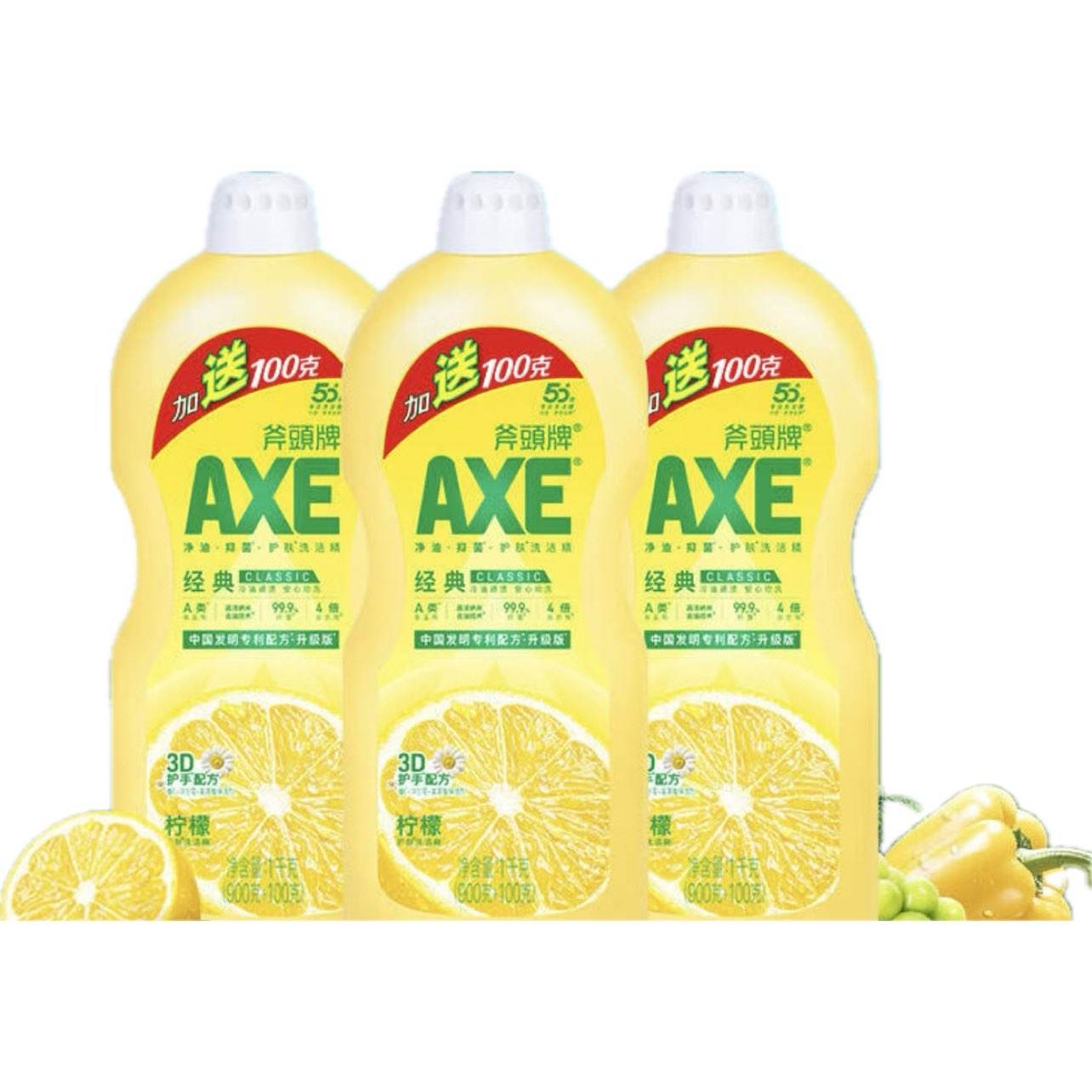 ΢�ž�������С����AXE ��ͷ�� ϴ�ྫ ���ʣ�900g+100g��*3ƿ 29.9Ԫ