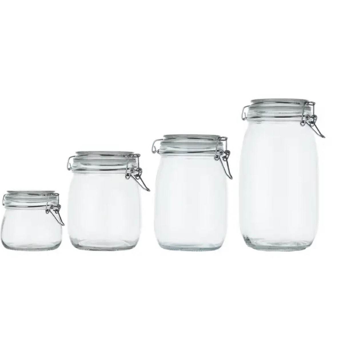 透明玻璃密封罐 家用酵素罐果酱瓶 腌菜泡菜坛子 食品级卡扣罐 750ml 3.99元(需领券)