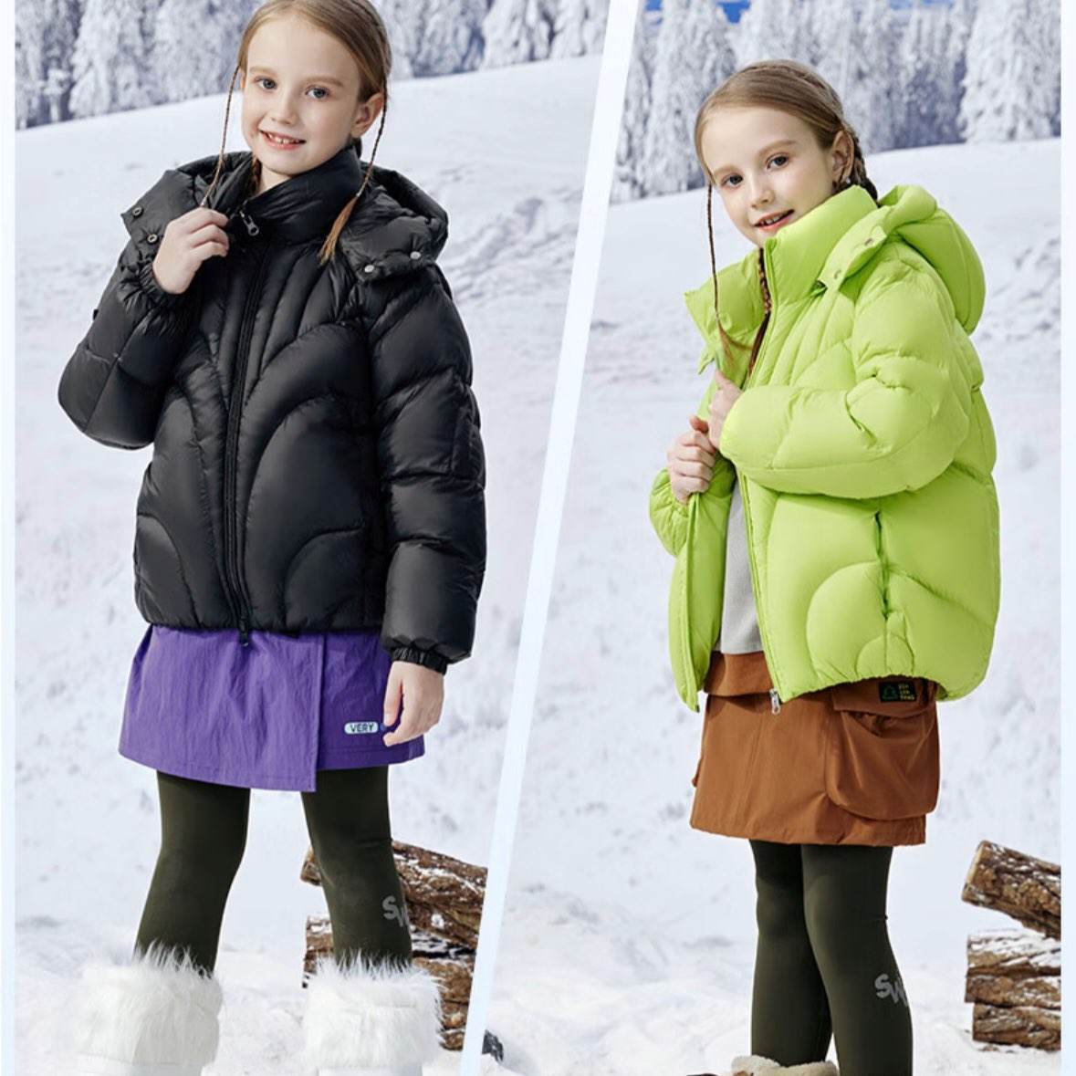 ѩ�з� ��ͯ���޷� ��Ůͯ�����¿� �Ӻ�ů ��ɫ�д�ͯ��������� ��ɫ  169Ԫ(����ȯ)