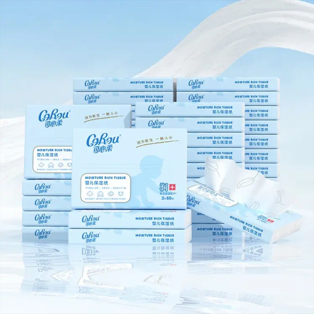 ������ V9 Ӥ����ʪ��ֽ ����� 3�� 60��*40�� ����ר����ֽ�� �����̳�ԭ��138Ԫ������69��21�Ż�ȯ���μ���һ����64Ԫ���ʵ��53Ԫ