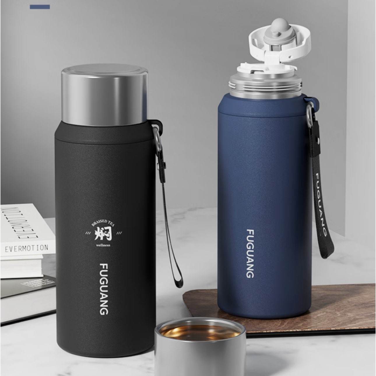 ���� 316L����ֱ��±� 800ml ������ˮ�� ��ɫ��ѡ ���ۣ���39.5Ԫ