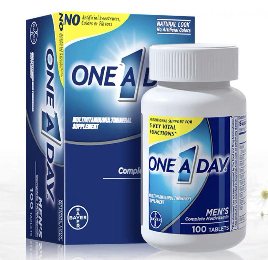 oneaday 拜耳 男士复合维生素补充维b 100粒