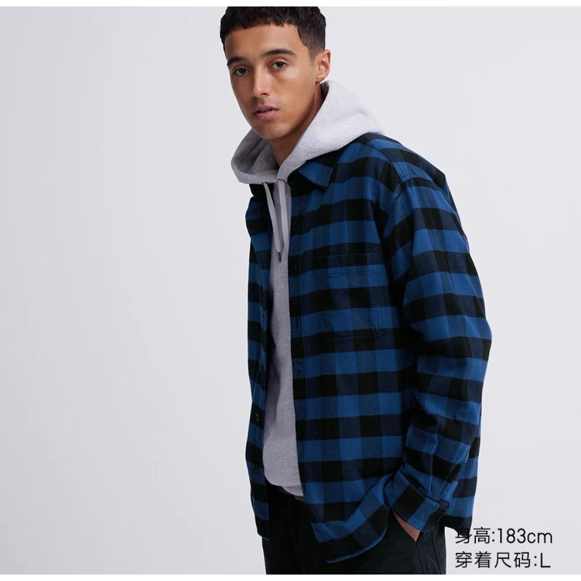 uniqlo优衣库男装女装法兰绒格子衬衫462402