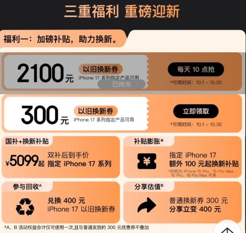 ȯ?ÿ10 2100Ԫiphone17Ծɻȯ 400ԪԾɻŻ֤