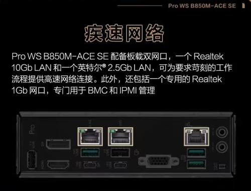 ˶Pro WS B850M-ACE SEʽۣ10Gbps˫+PCIe5.016AI/վ/һŻ֤