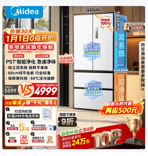 Ԥ�ۡ�PLUS������ M60ϵ��520����ʽ���ű��� BCD-520WUFPZM(E)�Ż�֤��