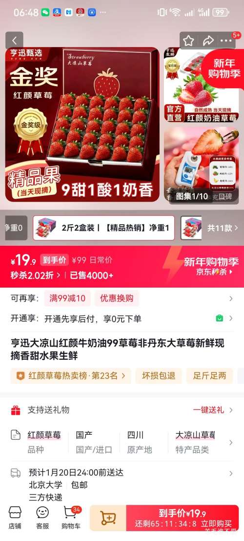 ��Ѹ ����ɽ����ţ����99��ݮ ������ժ 2��2��װ ����1.2��12g+�Ż�֤��