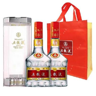 PLUS会员：WULIANGYE 五粮液普五第七代浓香型白酒52度500ml*2瓶双瓶装