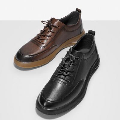 再降价11日10点belle百丽熟男气质板鞋男春款牛皮革系带休闲鞋