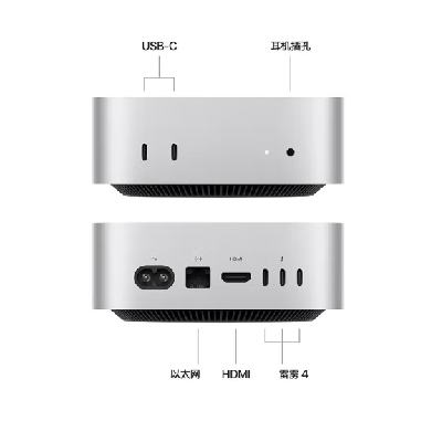 ޵Apple ƻ 2024Mac M4ɫ(10+10) 16G 256G̨ʽ MU9D3CH/A2999Ԫ+Żݣ