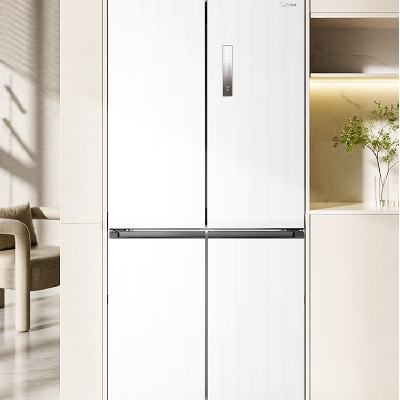 新品上市：Midea 美的571 纯平全嵌十字四门冰箱 BCD-571WUSPZM(E) 