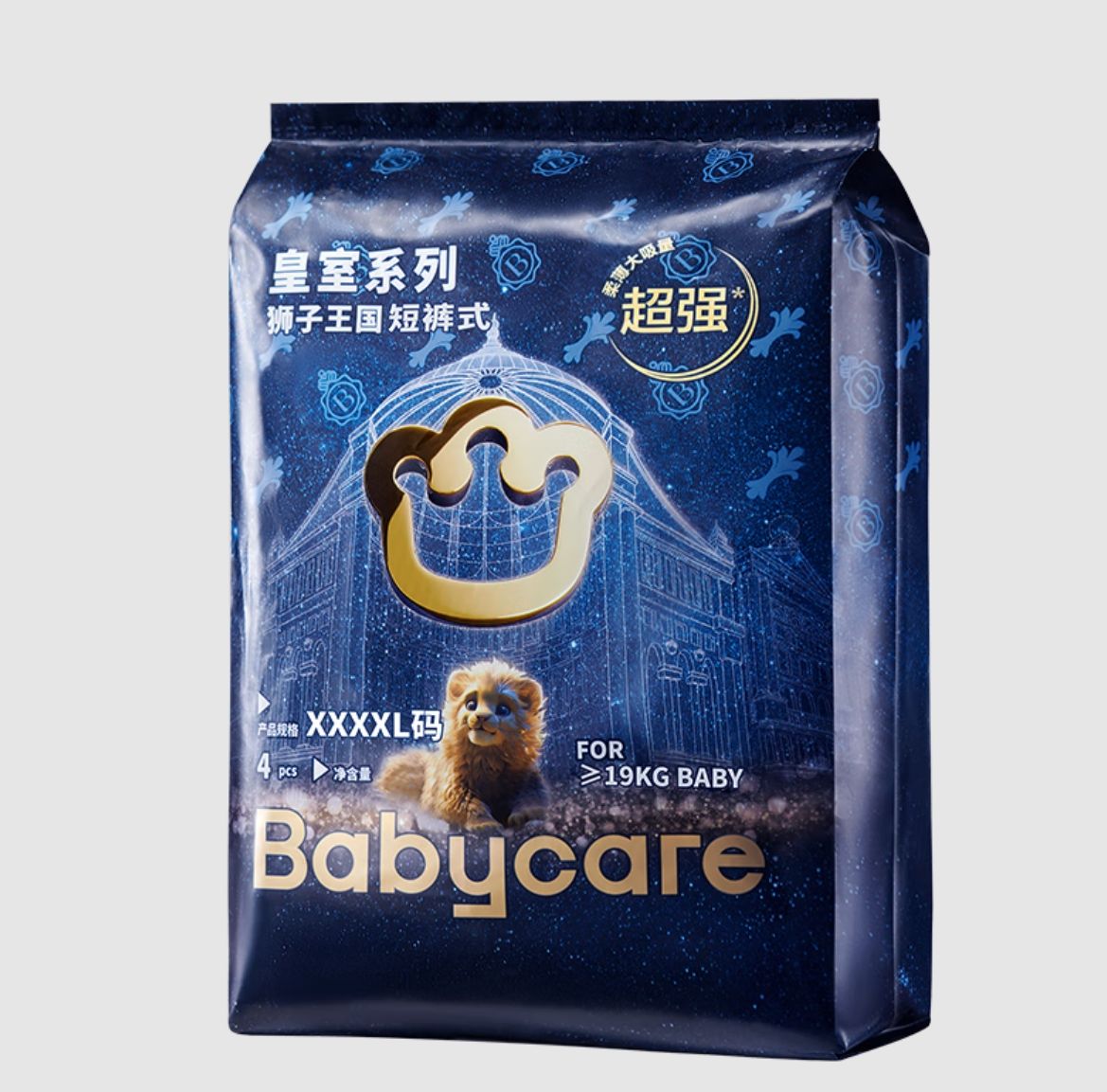 PLUS会员：babycare 皇冠LaLa拉拉裤 4XL4片