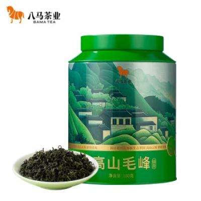 PLUS会员：八马茶业 绿茶 抱春贵州高山毛峰 明前180g 2025年罐装 *2件