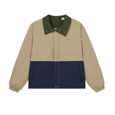 需首单、PLUS会员：Levi's 李维斯 拼接撞色 双面穿外套 蓝褐/绿色 001HW-0000