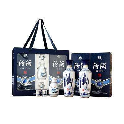 汾酒 青花大师 53度 清香型白酒 500ml*2瓶 节庆礼盒