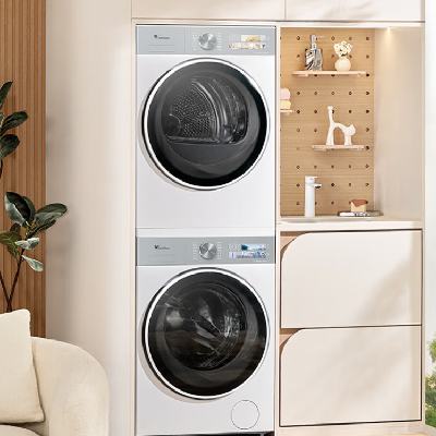 PLUS会员：小天鹅 滚筒洗衣机  10KG 小乌梅3.0奶油白 TG10VE40W+VE40W 洗烘套装