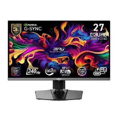 msi ΢ MPG 272URX QD-OLED  26.5Ӣ 羺ʾ4K240HzѪDP2.15919.41Ԫ 