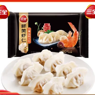  三全 私厨 鲜美虾仁水饺 480g（选4赠1）