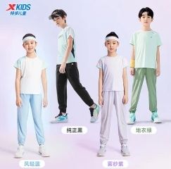 XTEP 特步 男女童夏季速干防蚊运动裤 多色可选