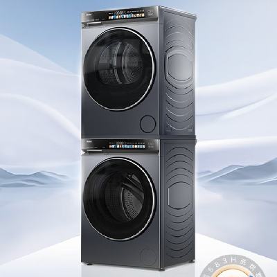 618预售、plus会员：海尔 10KG滚筒洗衣机 X11+双擎热泵烘干机家用 XQG100-BLNE87DHU1