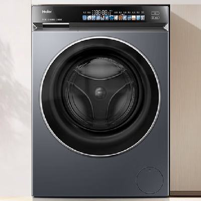618预售、PLUS会员：Haier 海尔 376 滚筒洗衣机 XQG100-HBE376XS 10公斤