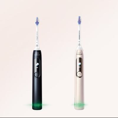 PLUS会员：PHILIPS 飞利浦 电动牙刷 钻石7系Pro 曙光金 棉花糖刷头