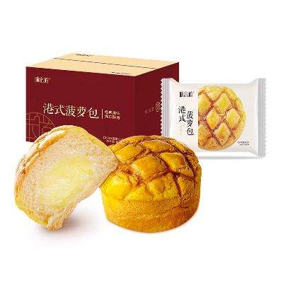 天降礼金：味出道 港式菠萝包夹心面包整箱 800g